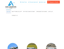 Tablet Screenshot of aircharterteam.com